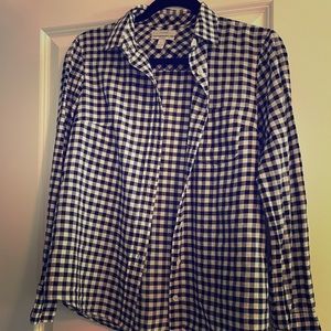 J Crew Checkered Button Up